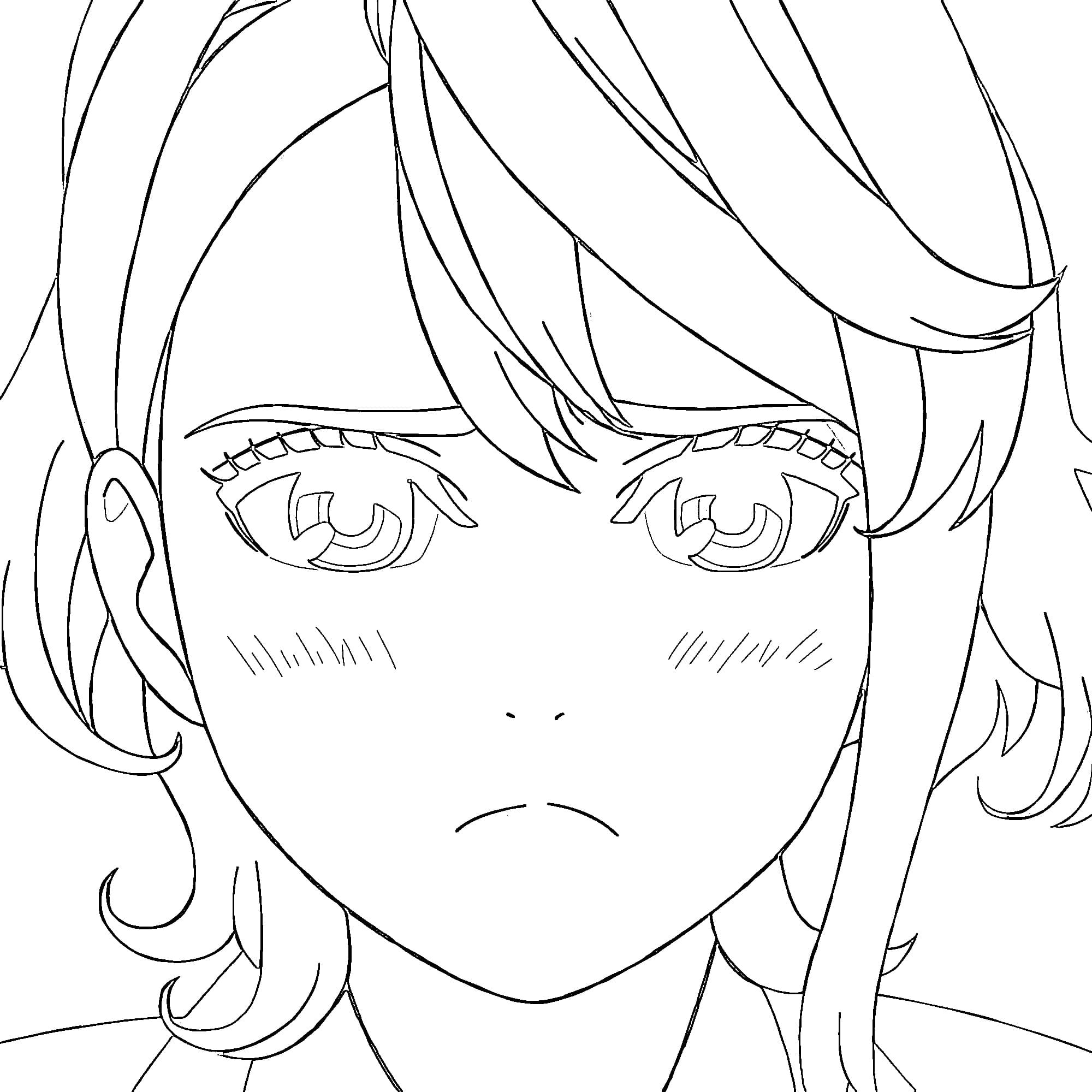 Aira Shiratori from Dandadan coloring page