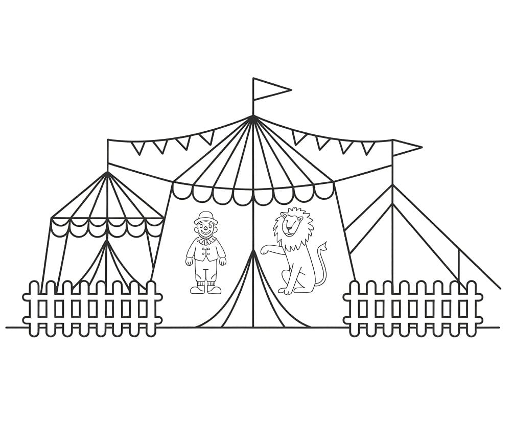 Basic Circus coloring page