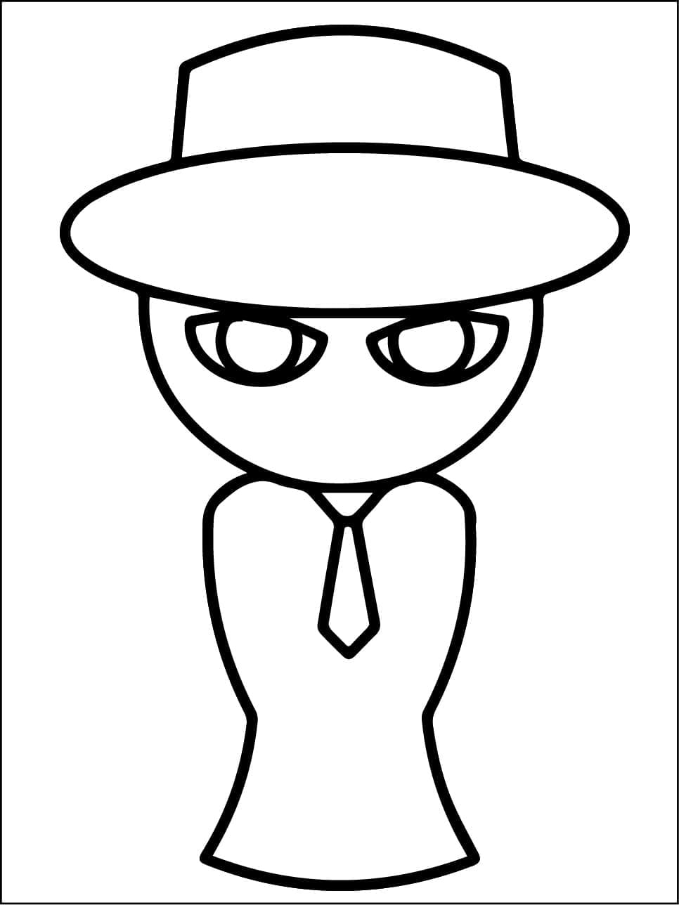 Black from Incredibox Sprunki coloring page