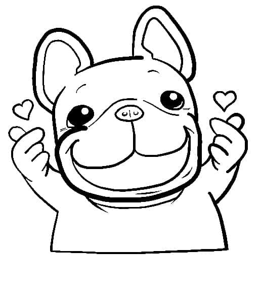 Cartoon Happy Pug