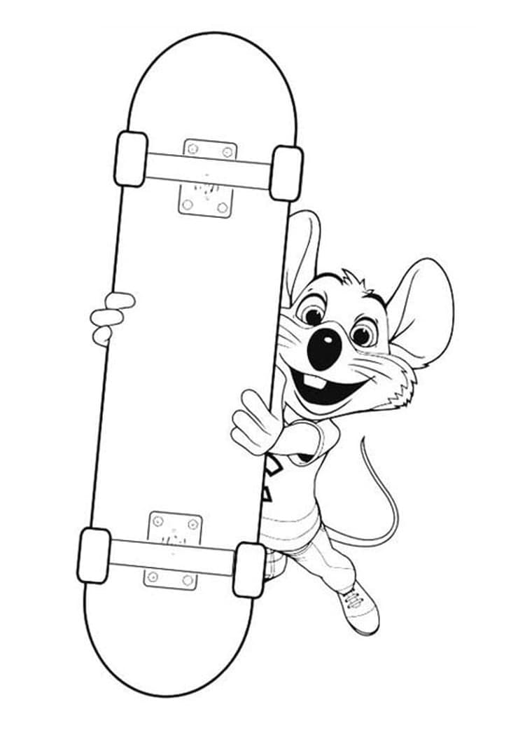 Chuck E. Cheese Cute coloring page