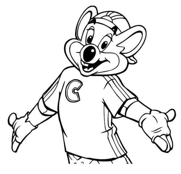 Chuck E. Cheese For Free coloring page