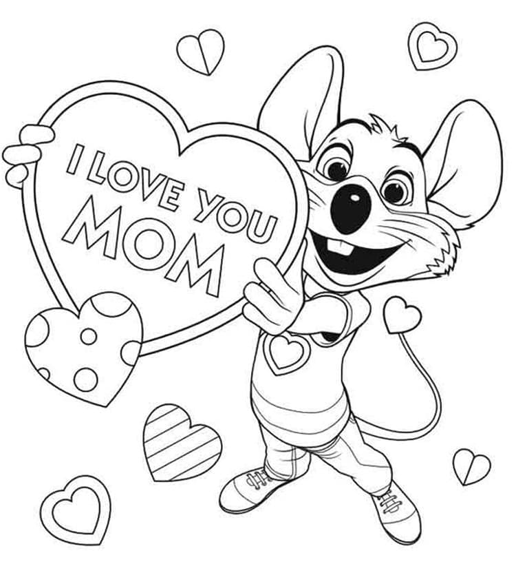 Chuck E. Cheese For Kids coloring page