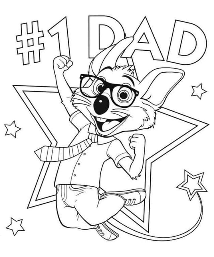 Chuck E. Cheese Printable For Kids coloring page