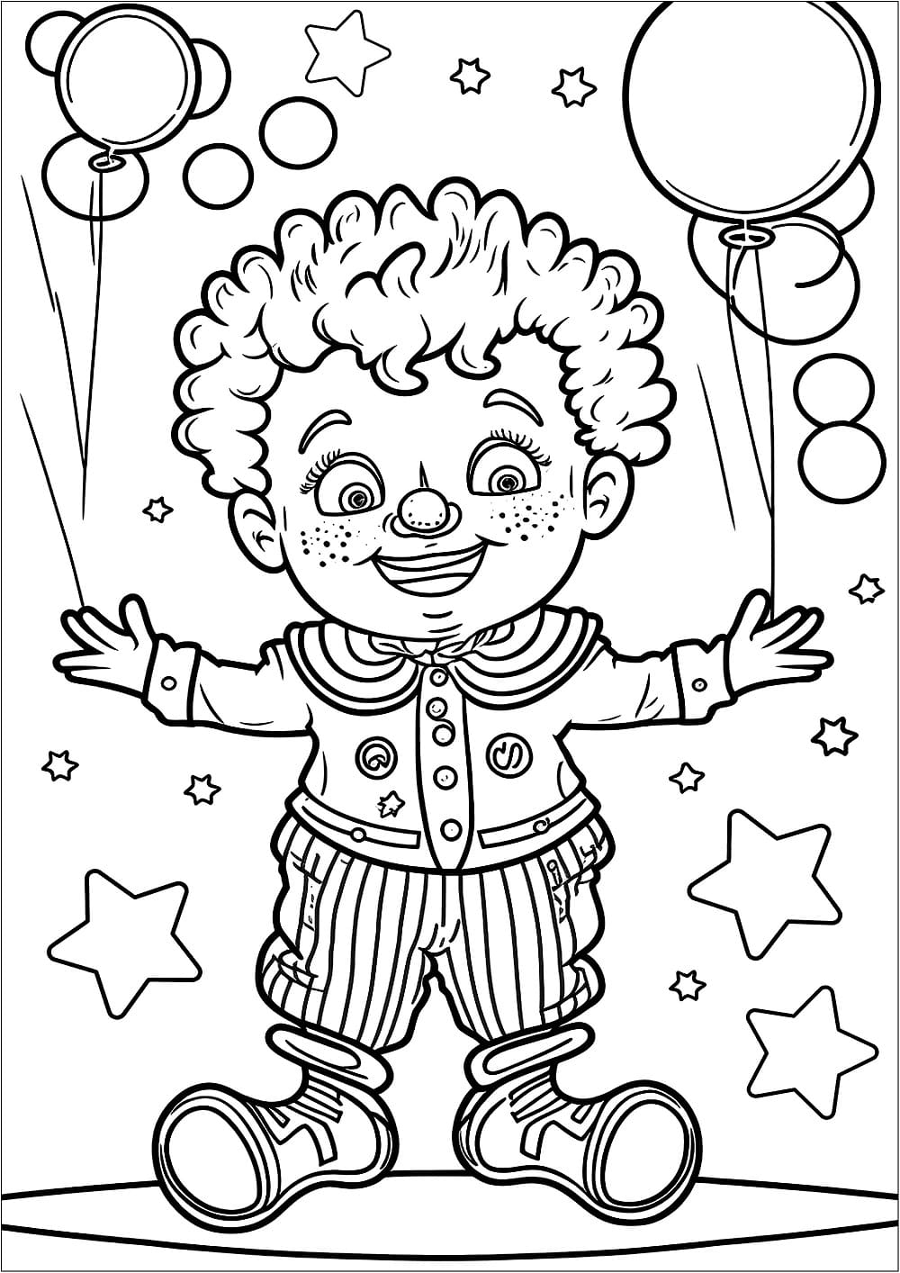 Circus Boy coloring page