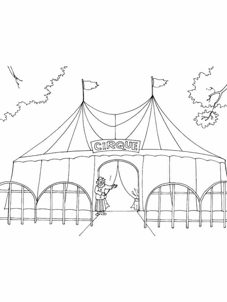 Circus For Free coloring page