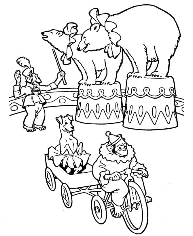 Circus Printable coloring page