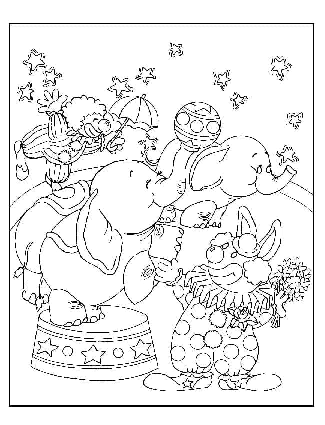 Circus to Print coloring page