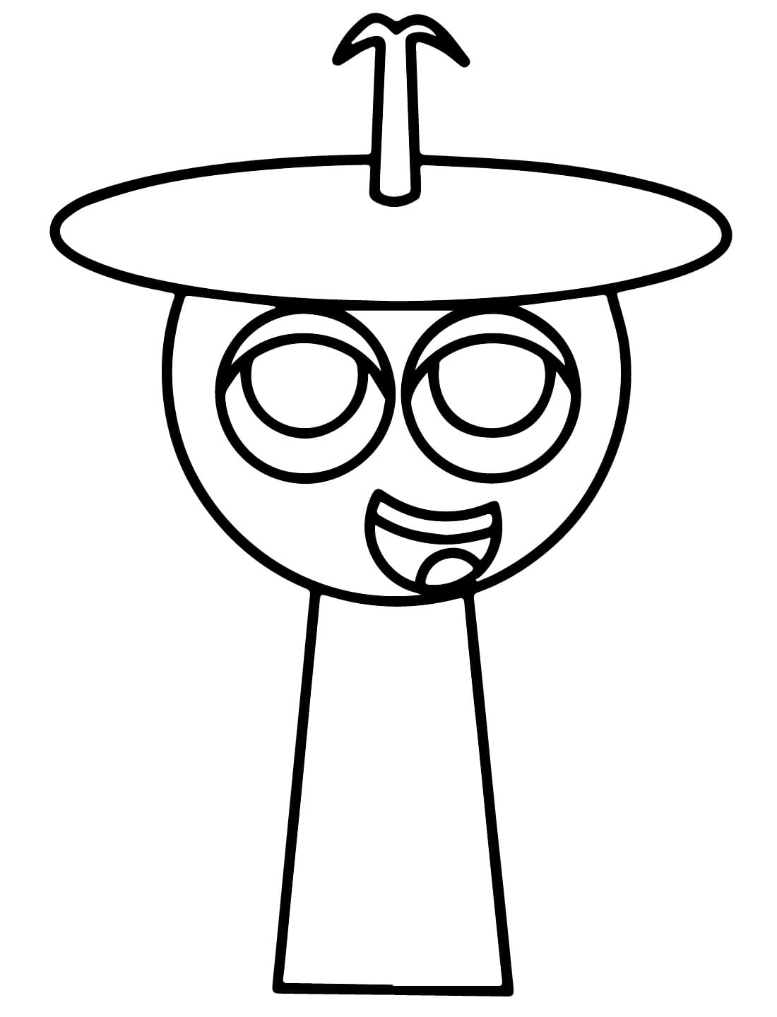 Clukr Incredibox Sprunki coloring page