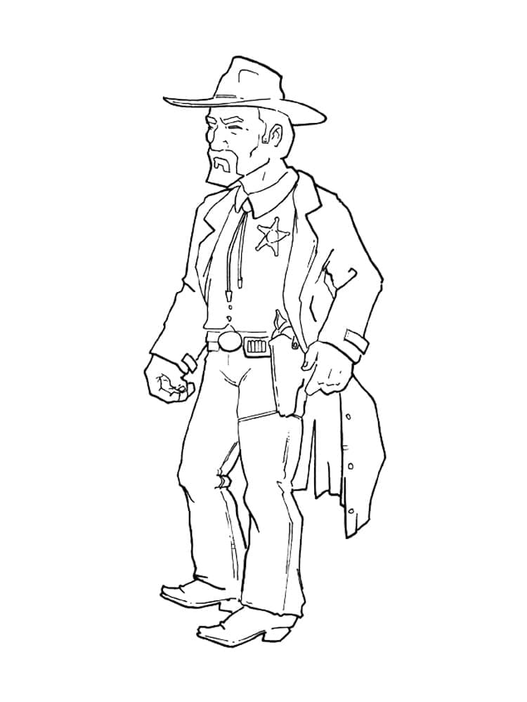 Cool Cowboy coloring page