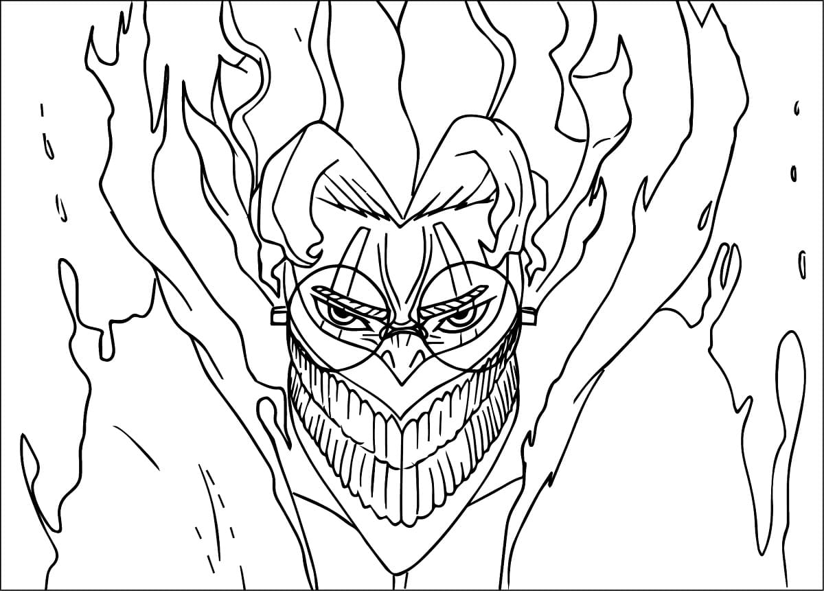 Cool Orakun from Dandadan coloring page