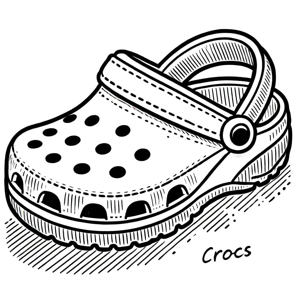 Crocs For Free coloring page