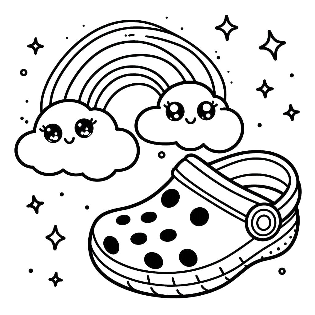 Crocs Free For Kids coloring page