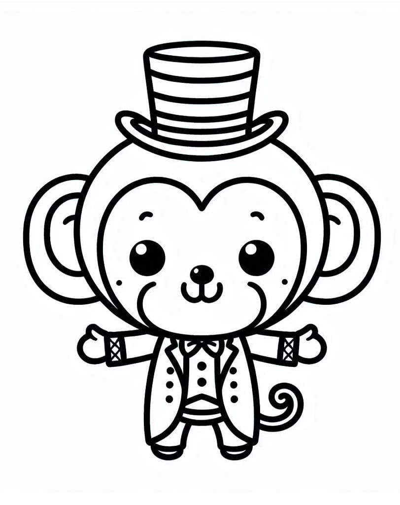 Cute Circus Monkey