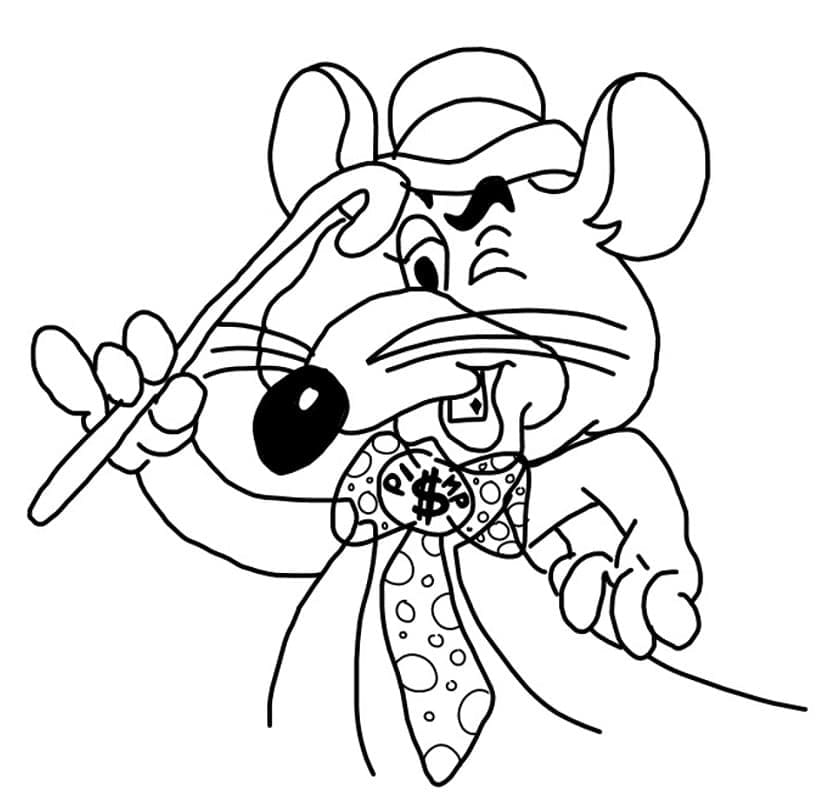 Drawing of Chuck E. Cheese