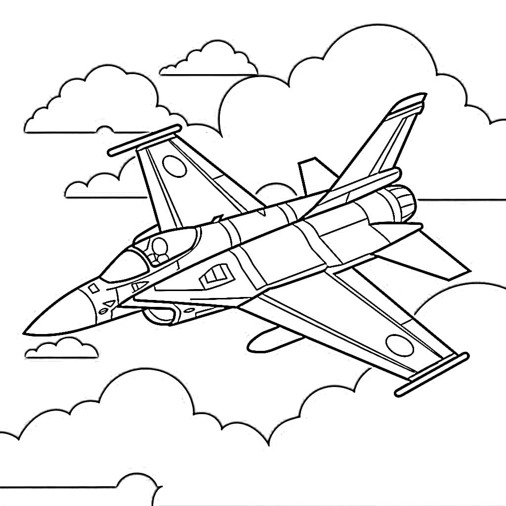 Fighter Jet Free Printable