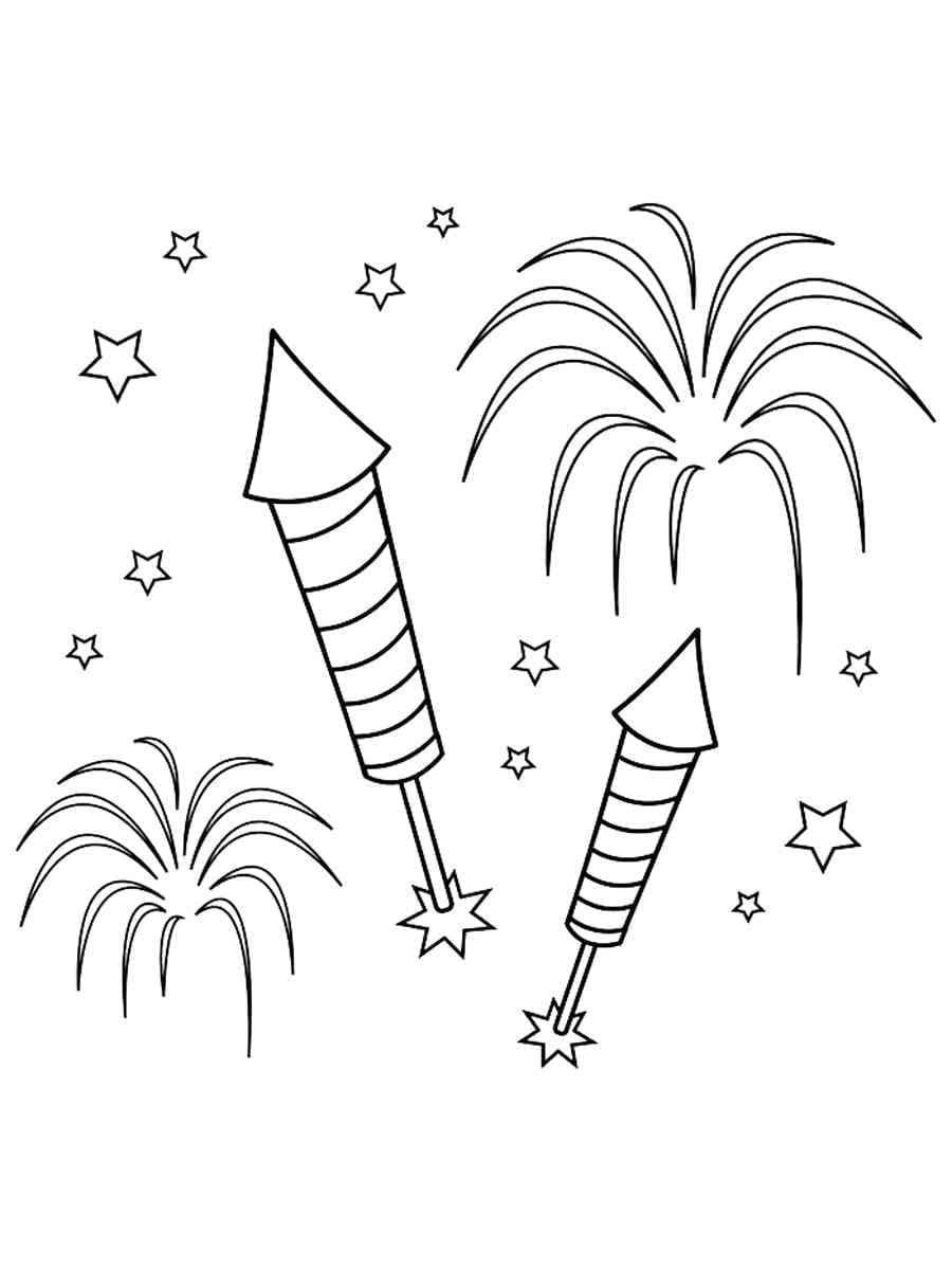 Fireworks Free Printable