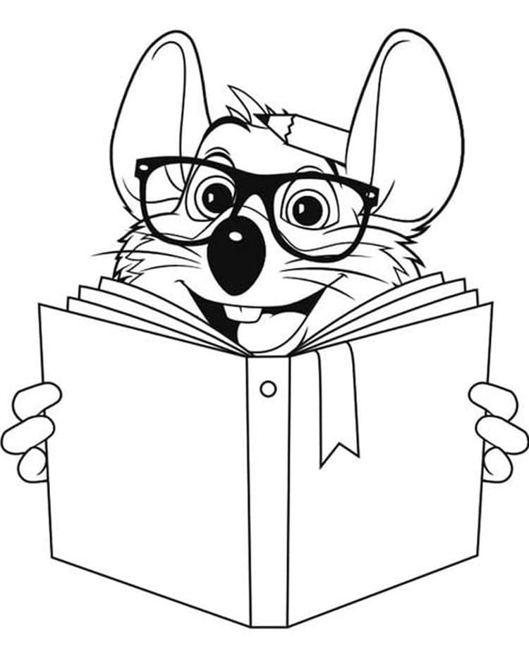 Free Chuck E. Cheese coloring page