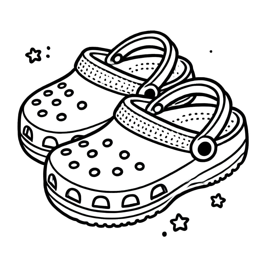 Free Crocs coloring page