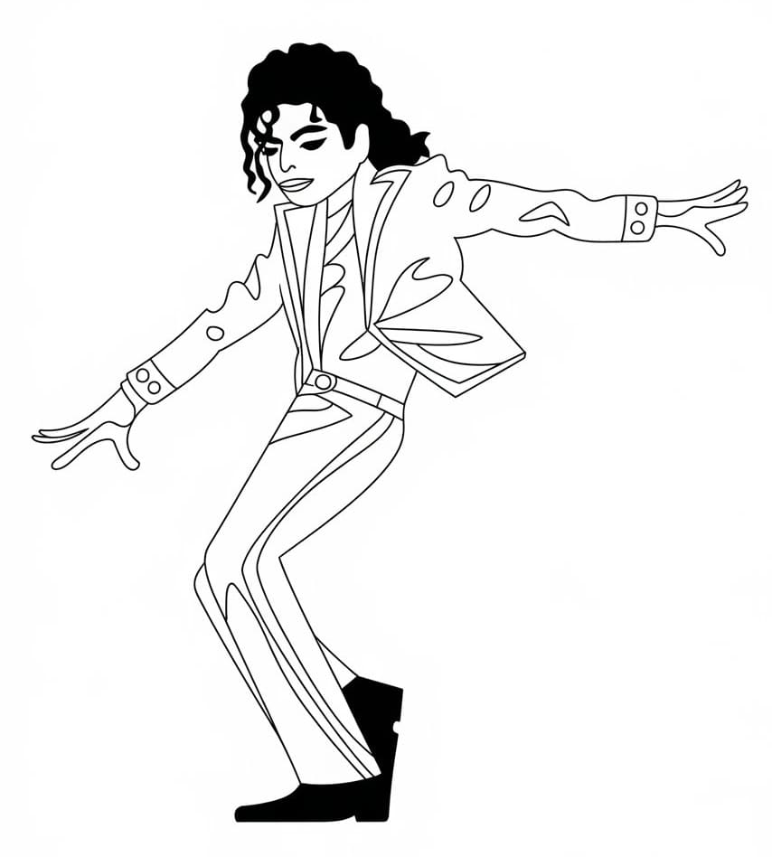 Free Michael Jackson coloring page