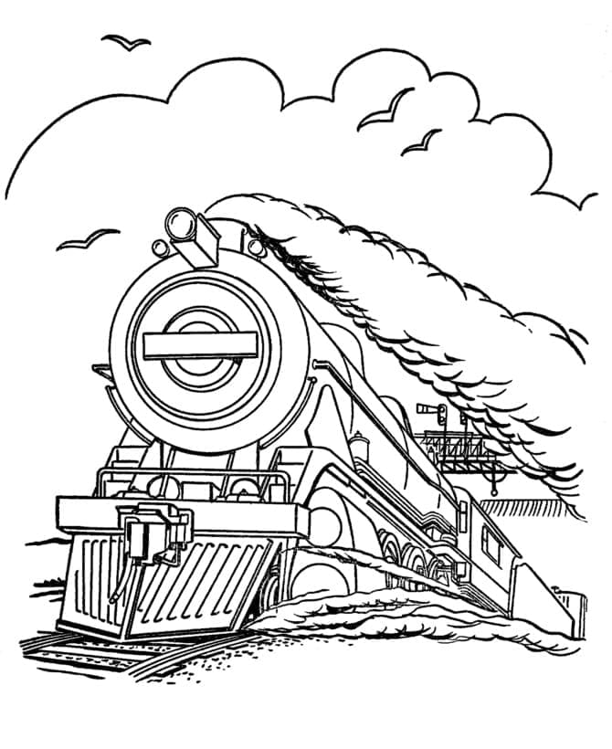 Free Polar Express coloring page