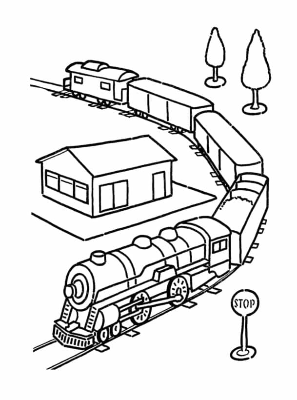 Free Prinbtable Polar Express coloring page