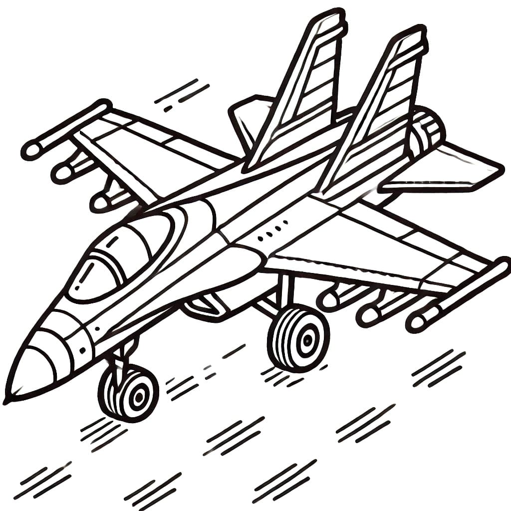 Free Printable Fighter Jet