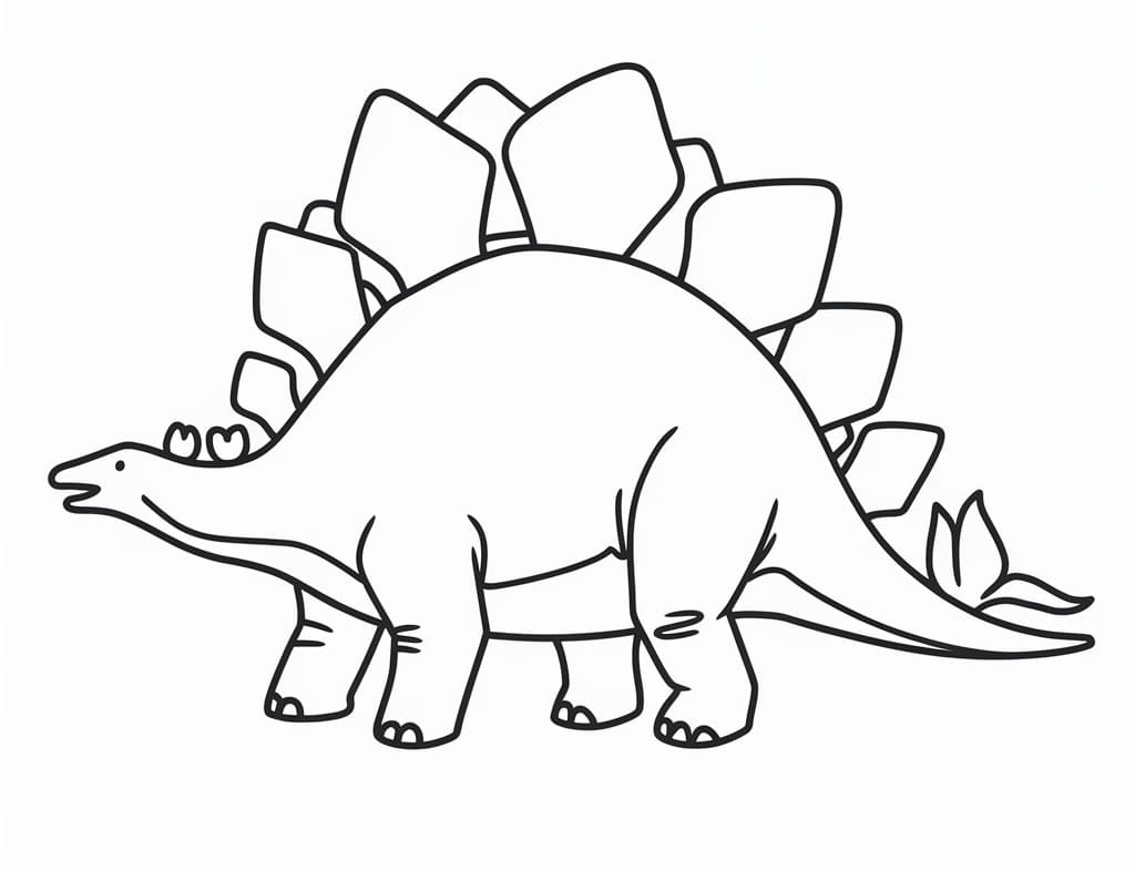 Free Stegosaurus coloring page