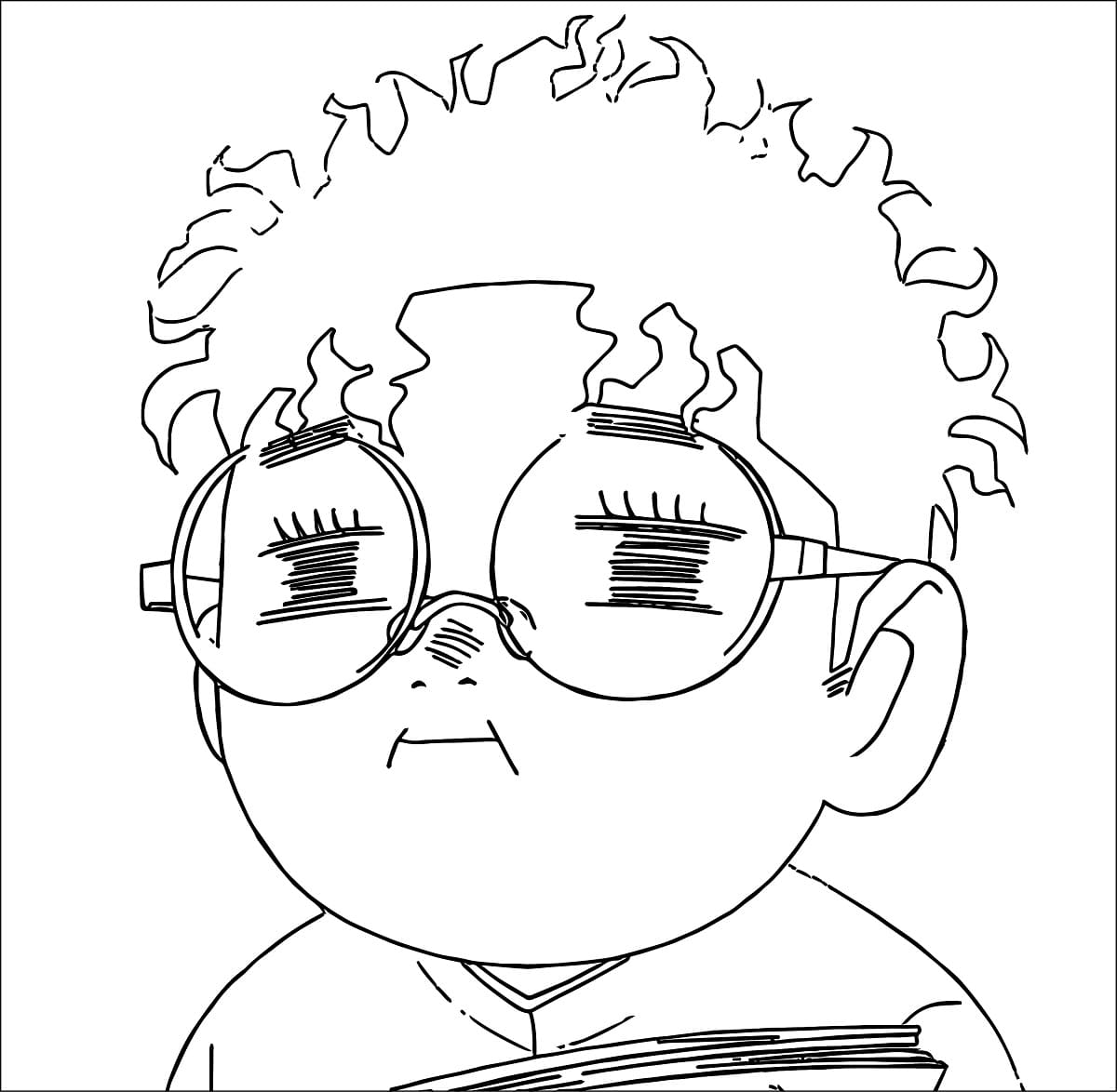 Funny Orakun from Dandadan coloring page