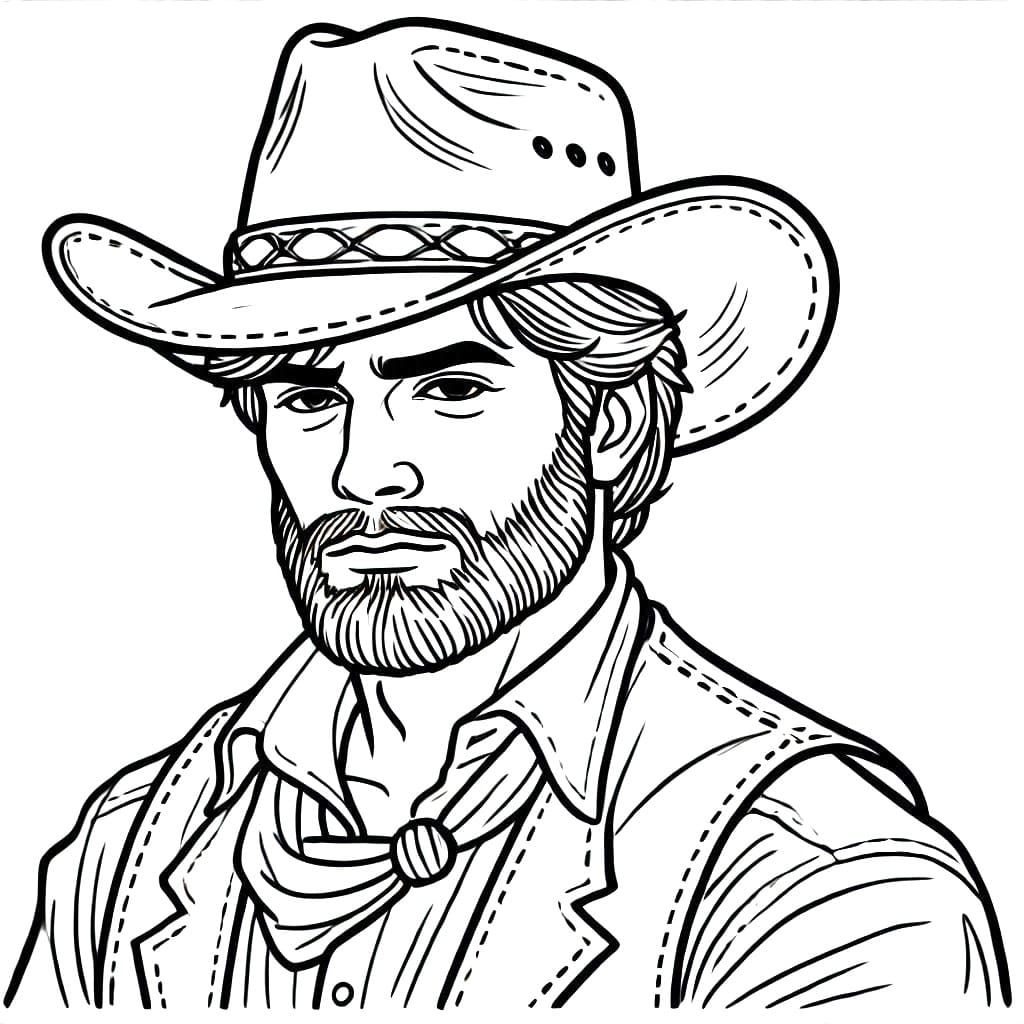 Cowboy coloring pages