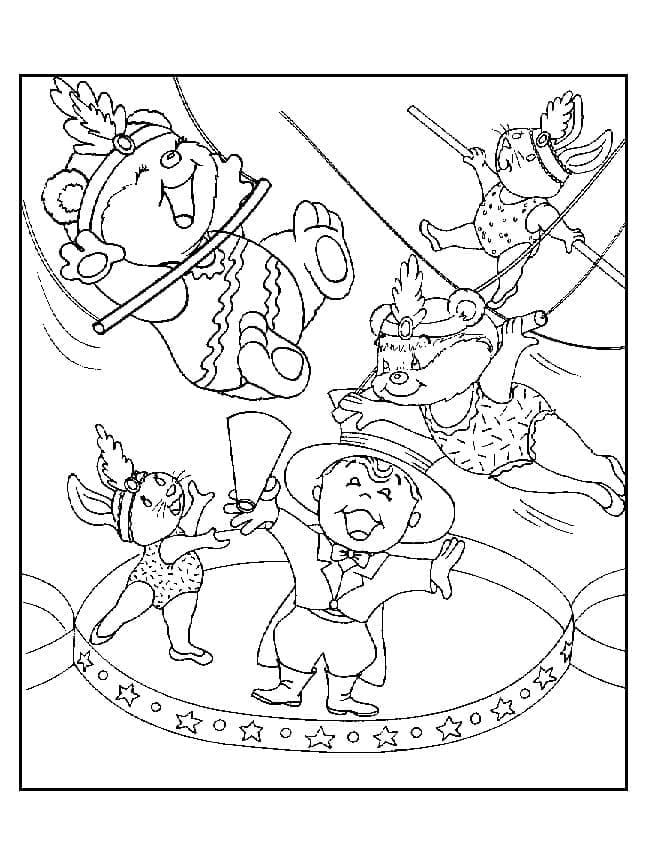 Happy Circus coloring page