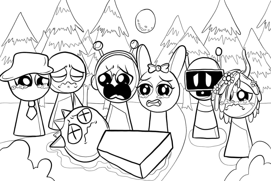 Incredibox Sprunki Image coloring page