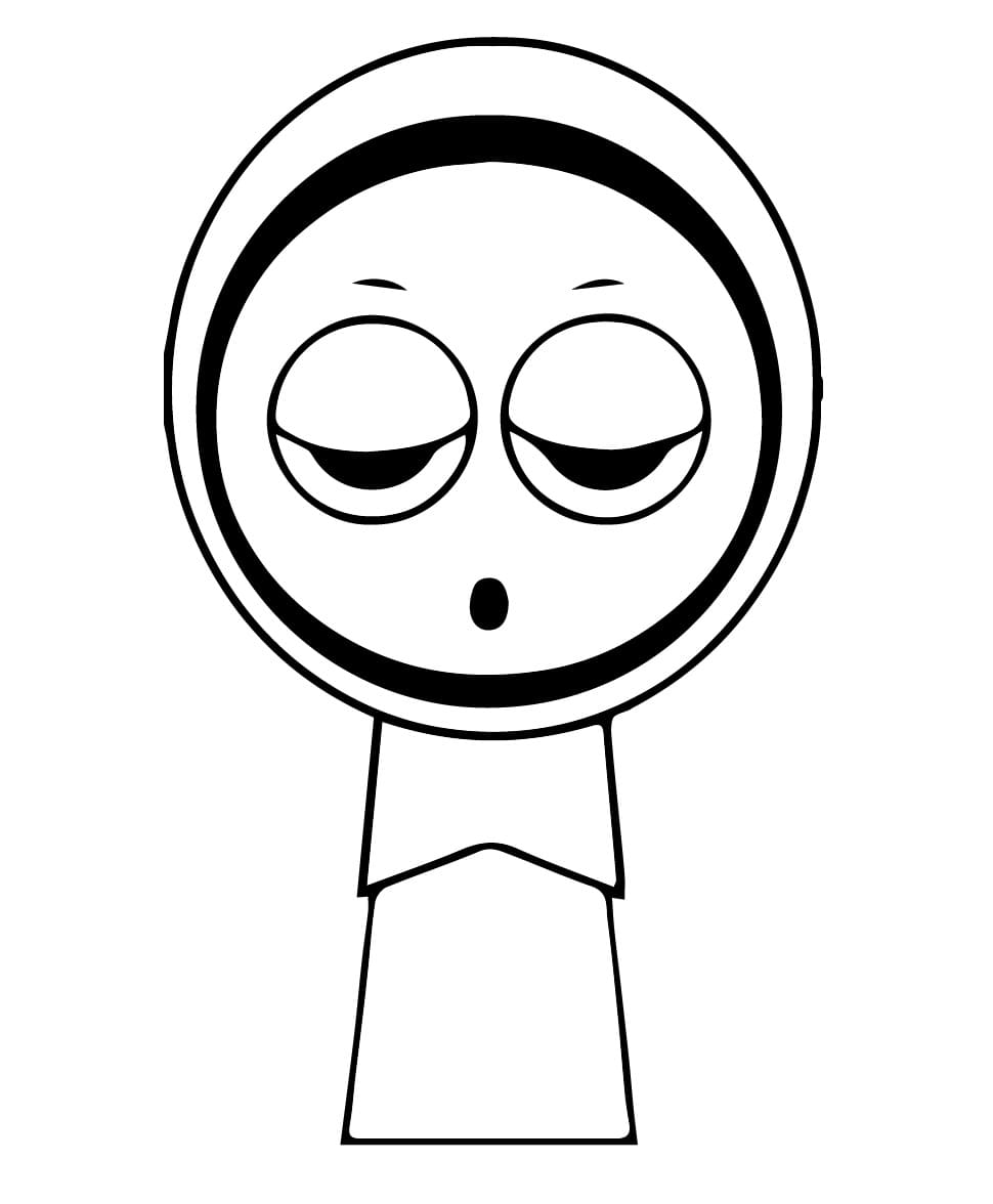 Jevin Incredibox Sprunki coloring page