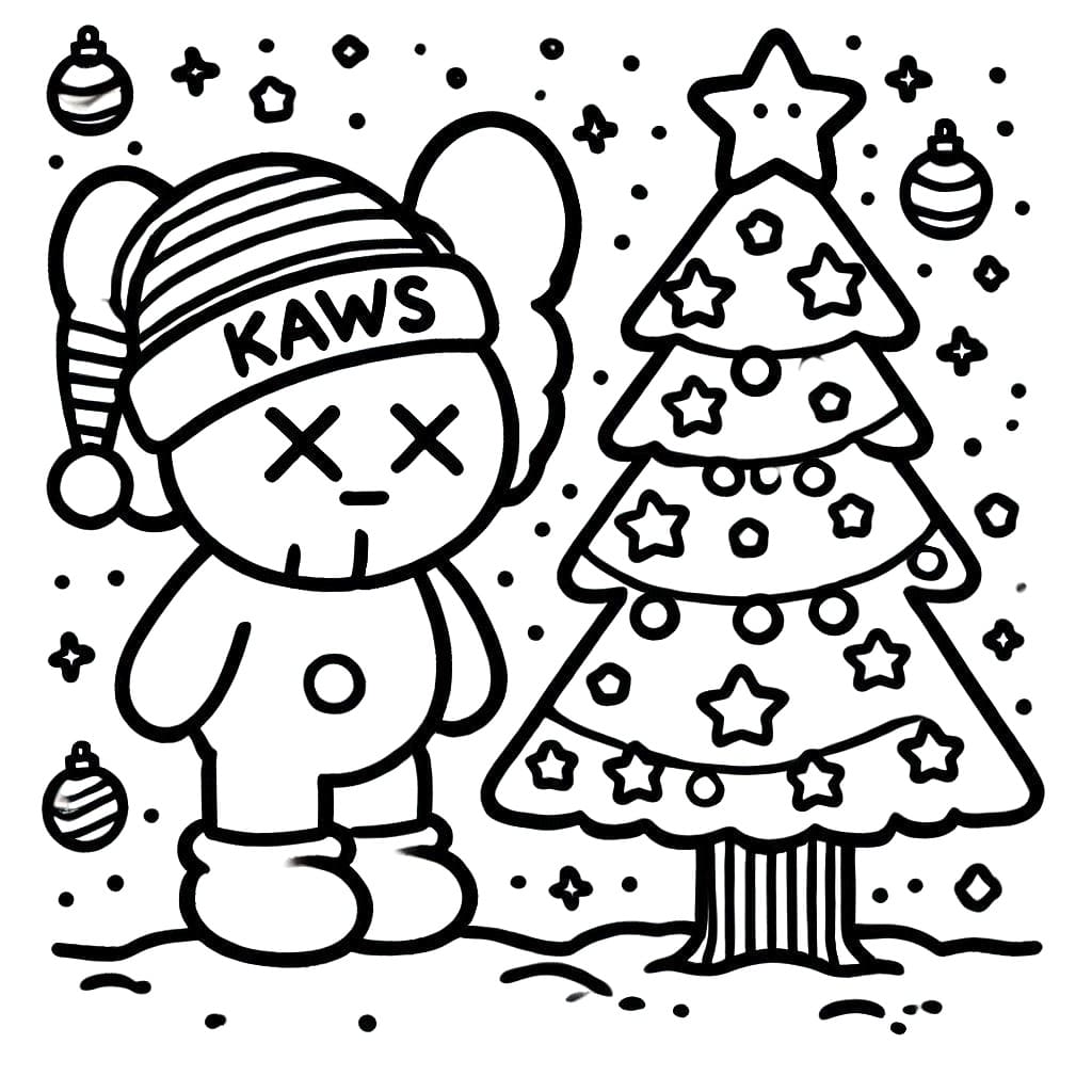 Kaws and Christmas Tree