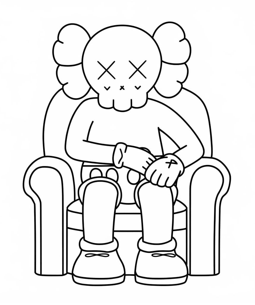 Kaws Sitting