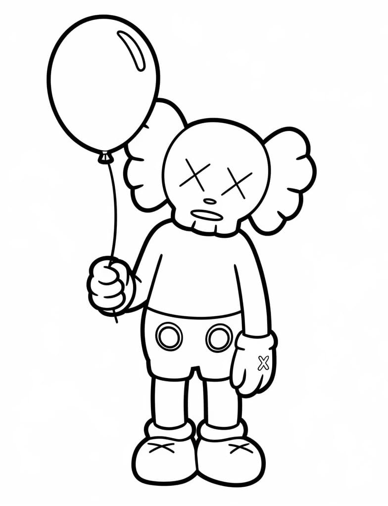 Kaws with Balloon