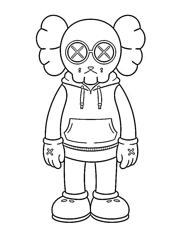 Kaws coloring pages