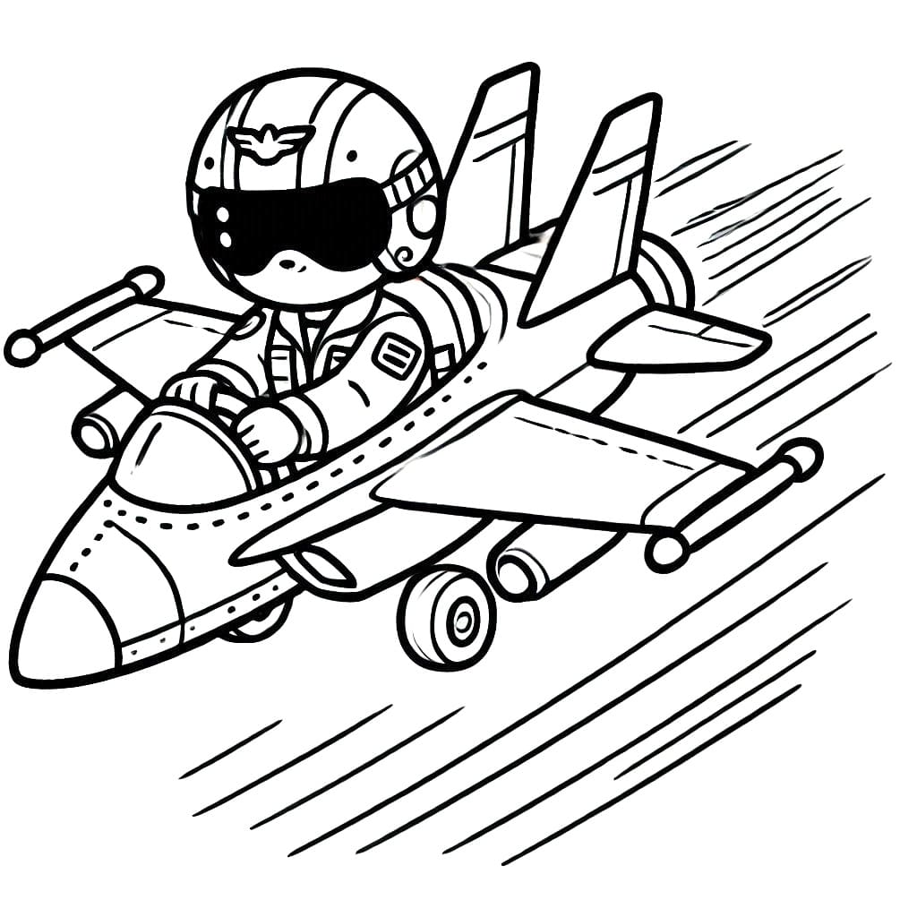 Kid in Fighter Jet