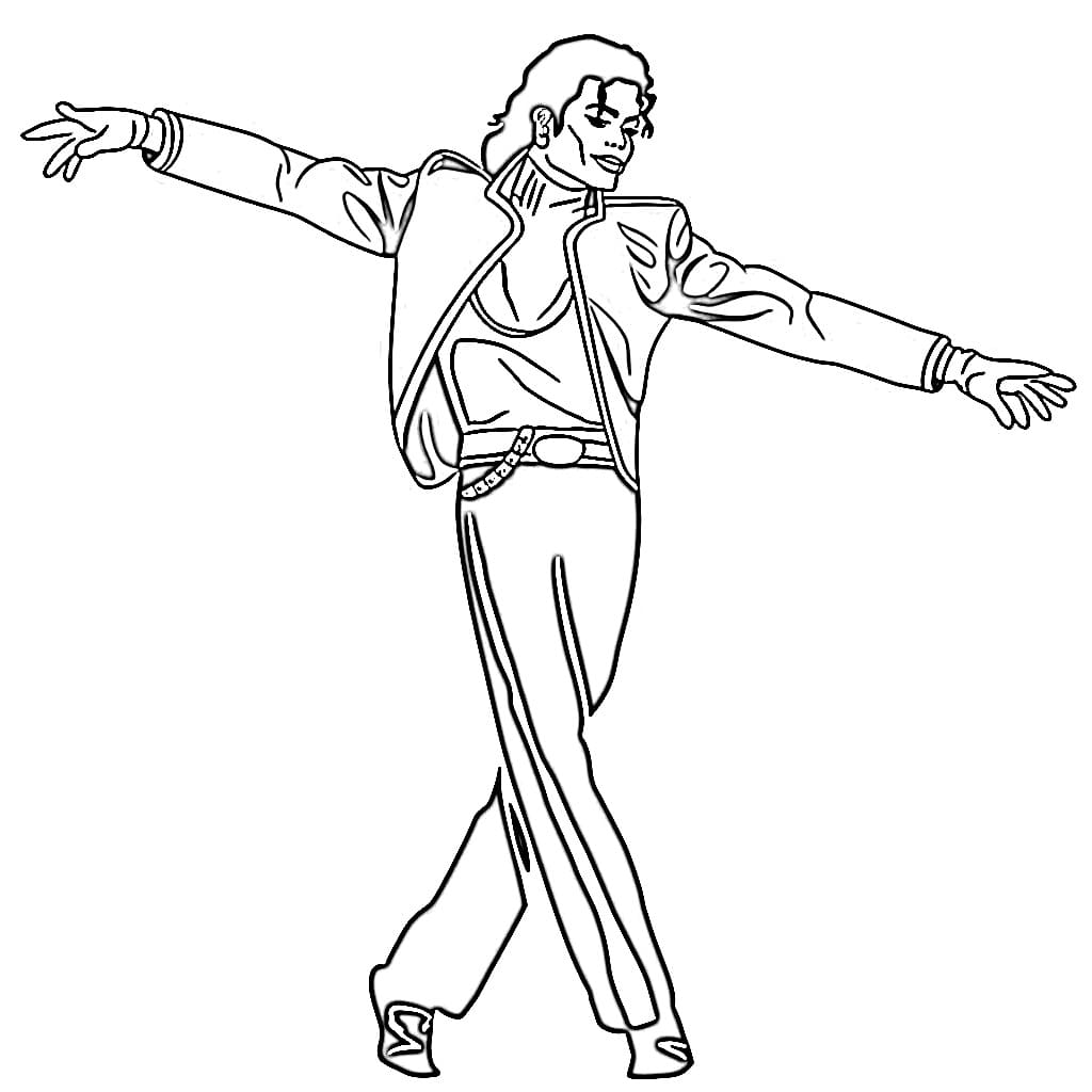 Michael Jackson Image coloring page