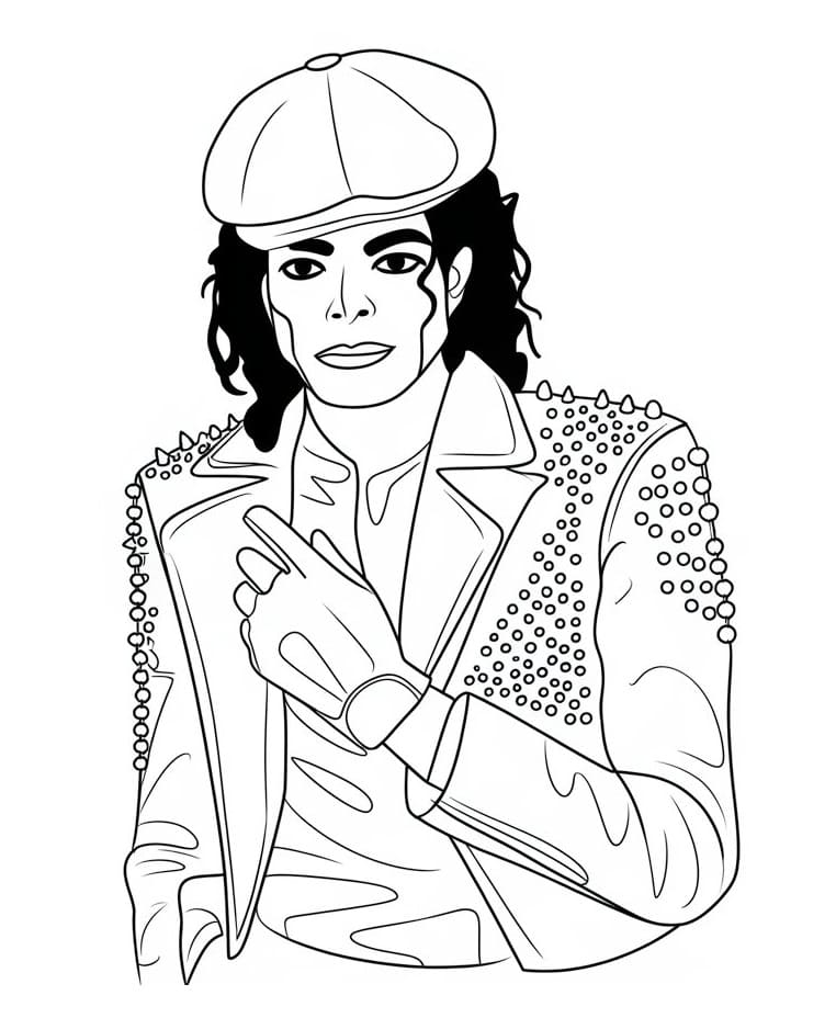 Michael Jackson Printable coloring page