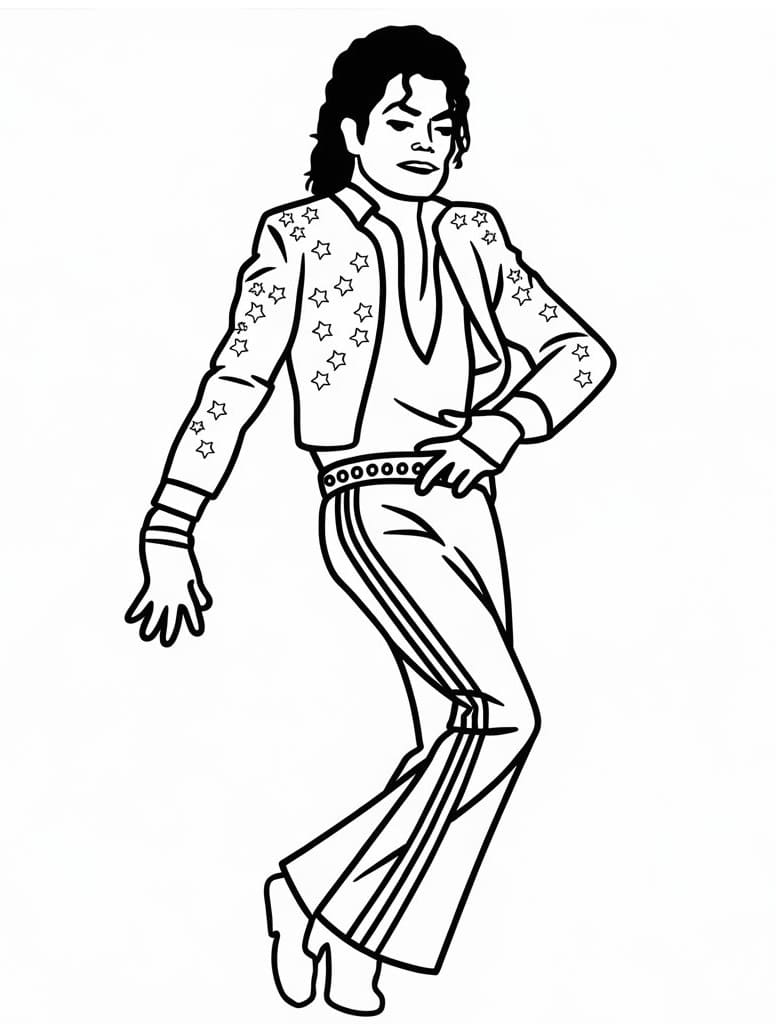 Michael Jackson to Print coloring page