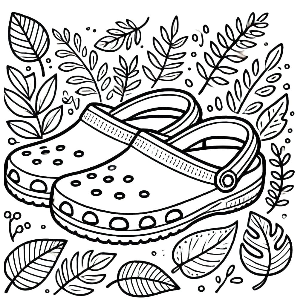 Crocs coloring pages