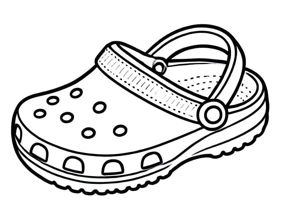 Normal Crocs coloring page