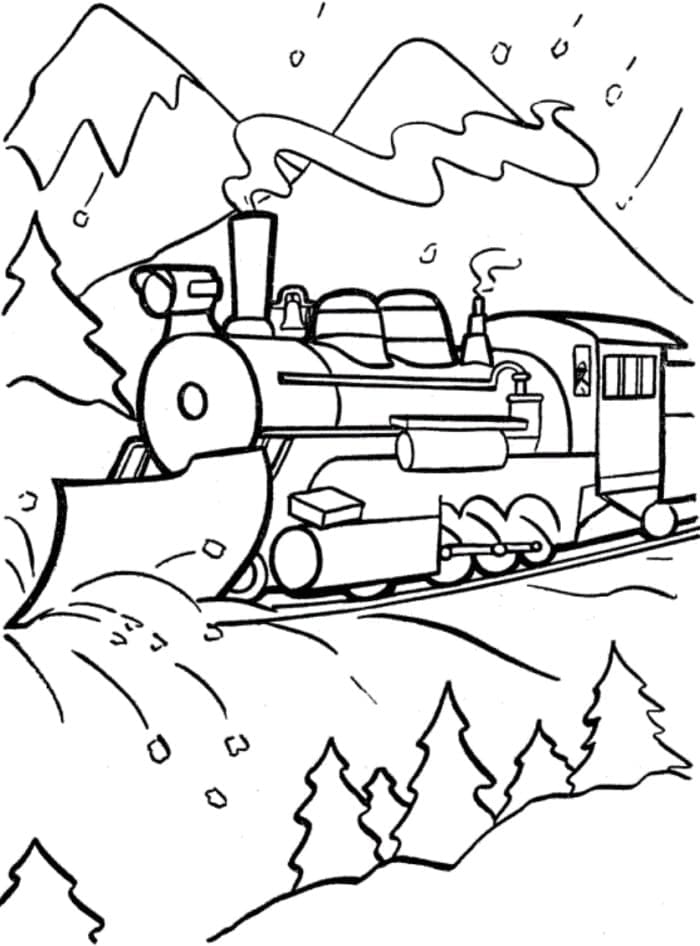 Pictures Polar Express coloring page