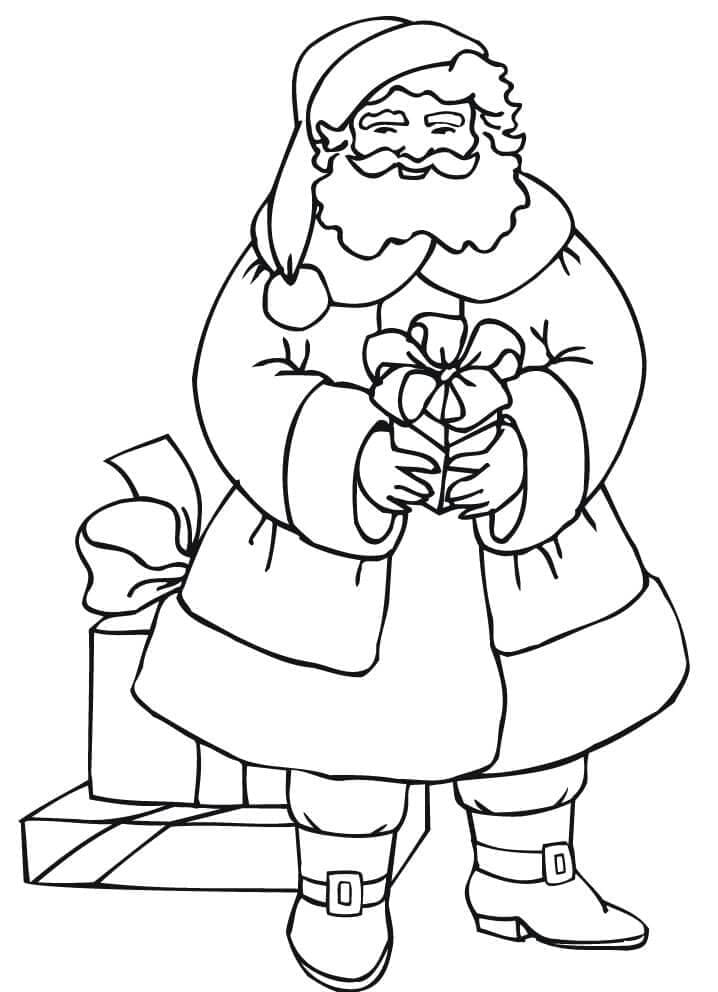 Polar Express Santa Claus coloring page