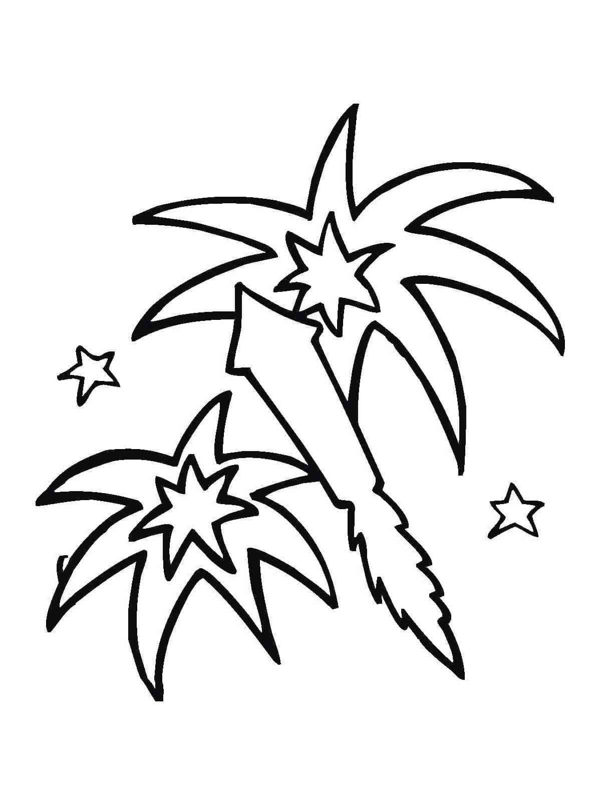 Print Fireworks coloring page