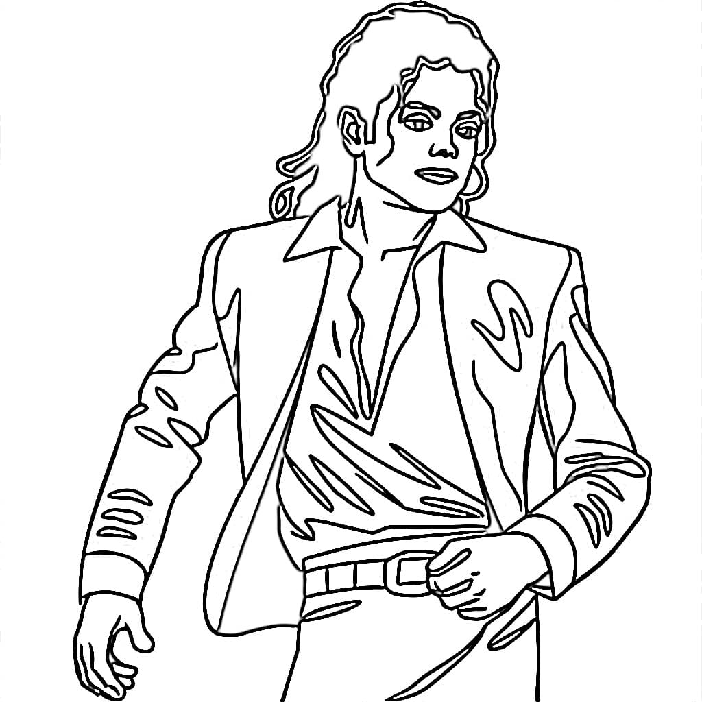 Print Michael Jackson coloring page