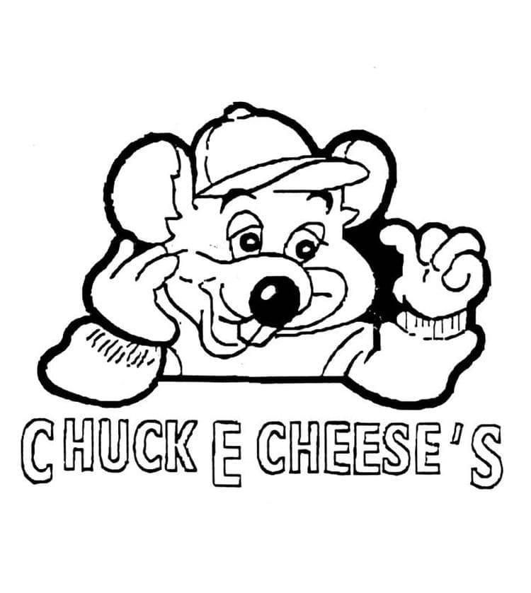 Printable Chuck E. Cheese coloring page