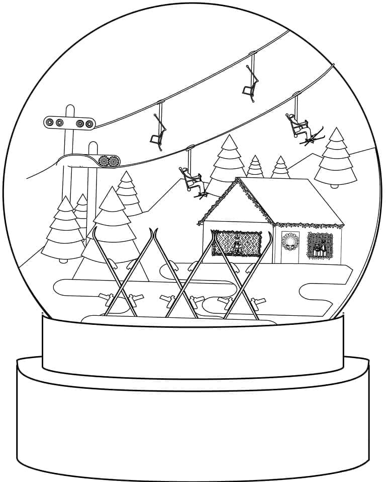 Printable Snow Globe