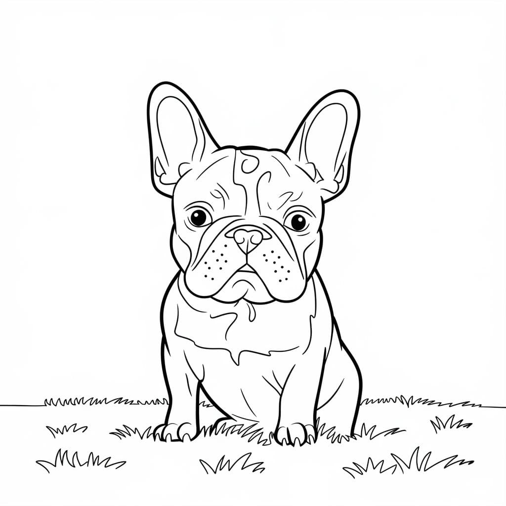 Realistic French Bulldog